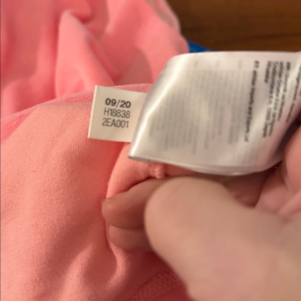 adidas Ladies Relaxed Risqué velour off the shoulder sweatshirt-Vibrant pink - Picture 13 of 14